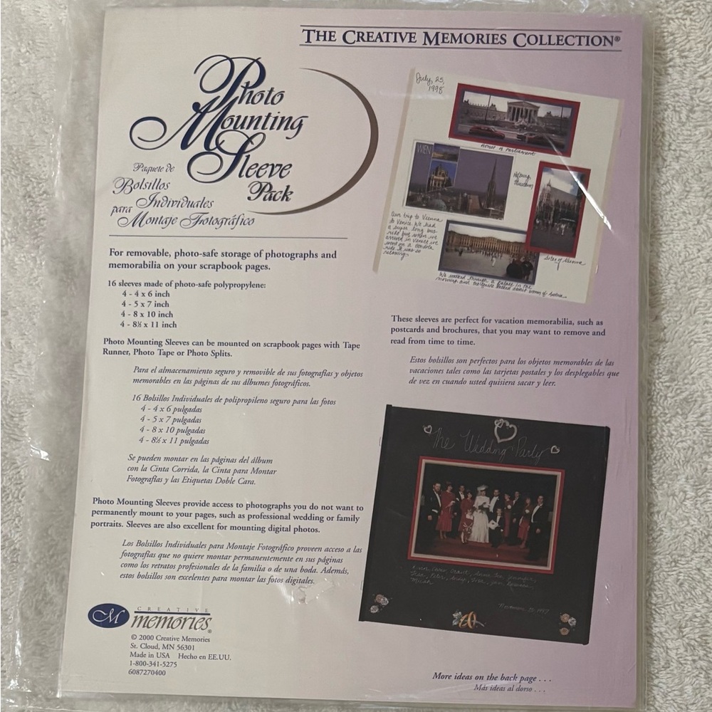 Creative Memories Photo Mounting Sleeve Pack